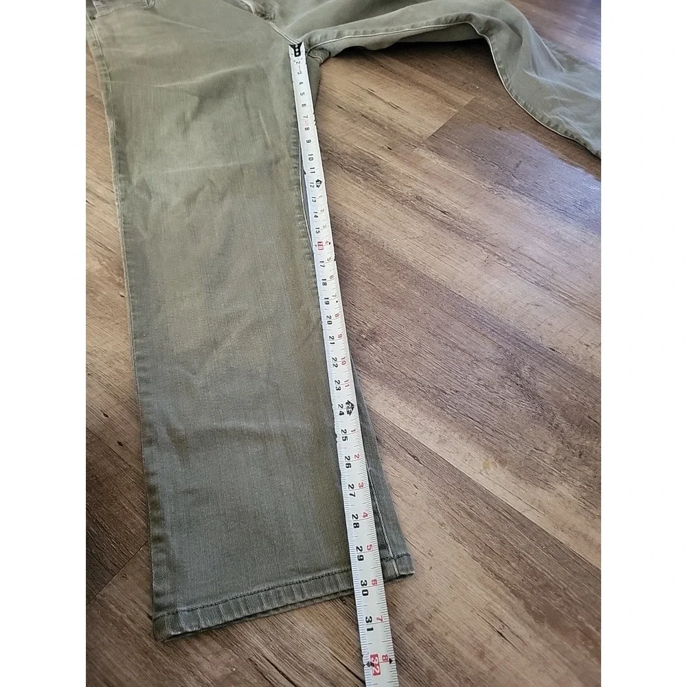 AG Adriano Goldschmied Everett Slim Straight Pants Olive Green Mens 40x33 - Picture 6 of 8
